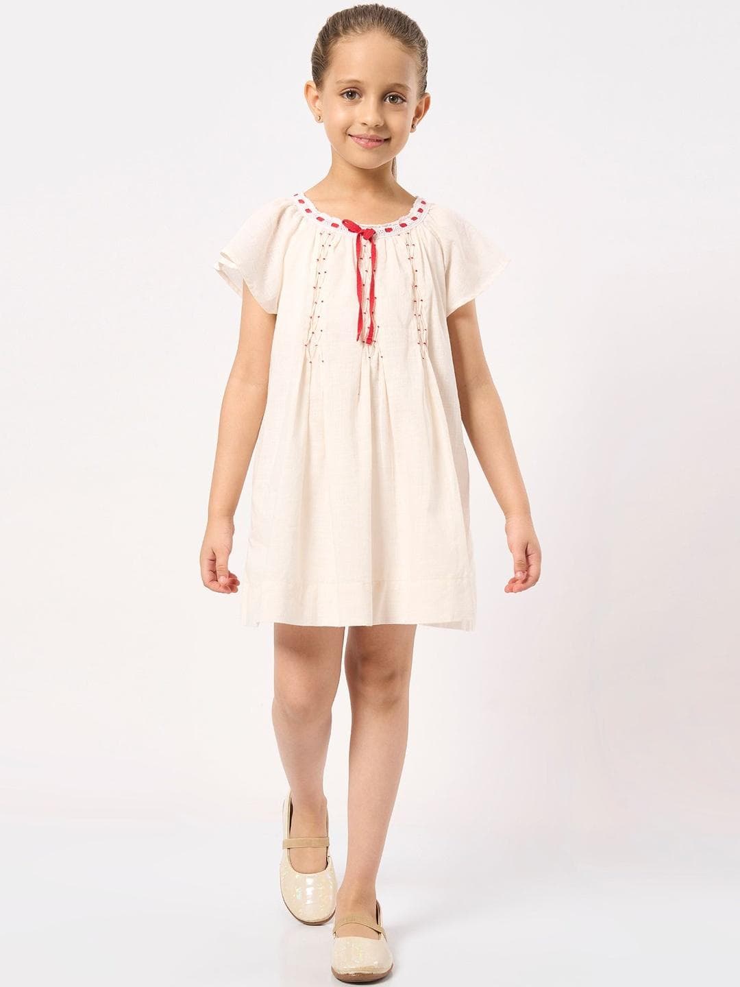 Ed A Mamma Flared Sleeve Fit & Flare Dress