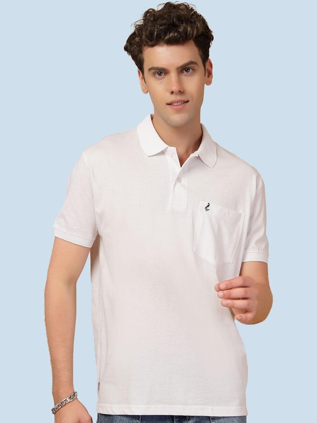 KLOUE Men Polo Collar T Shirt