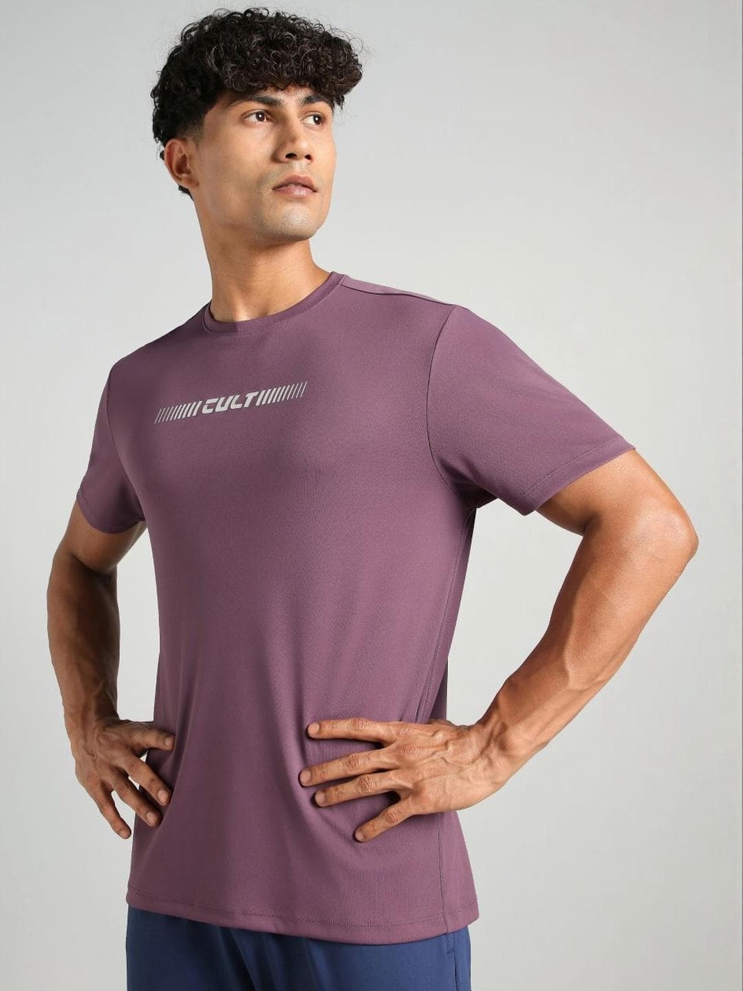 CULT Men's Purple Everyday Performance T Shirt