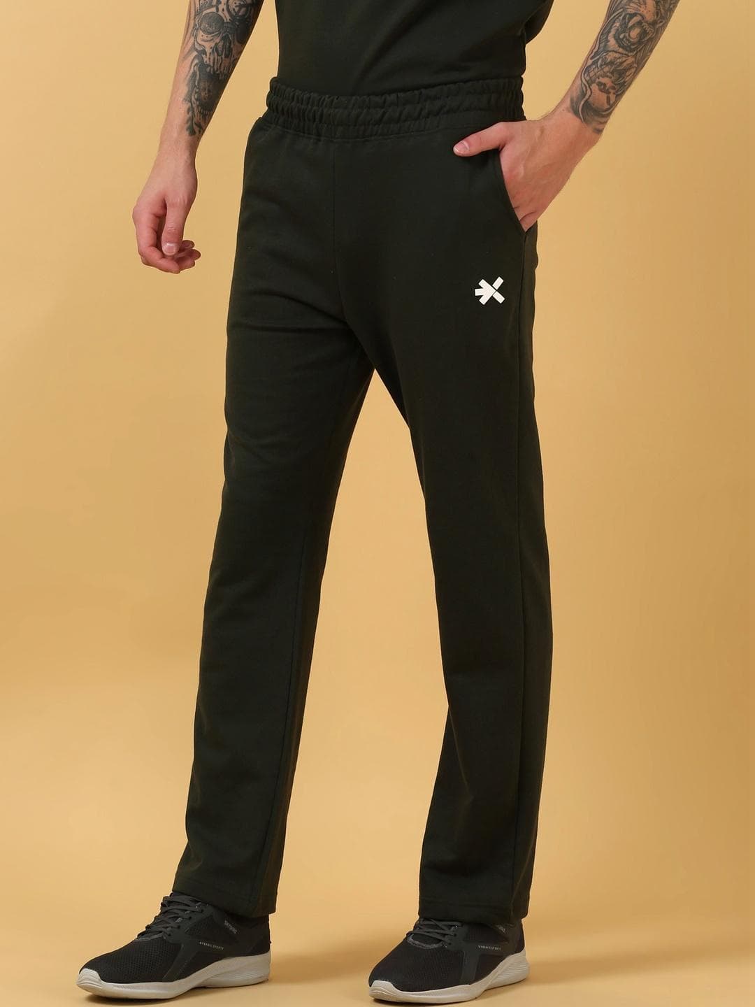 HRX By Hrithik Roshan Men Relaxed Fit Brand Logo Training Track Pants
