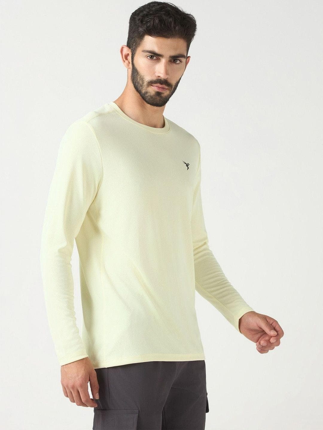 Technosport Men Brand Logo Slim Fit T Shirt