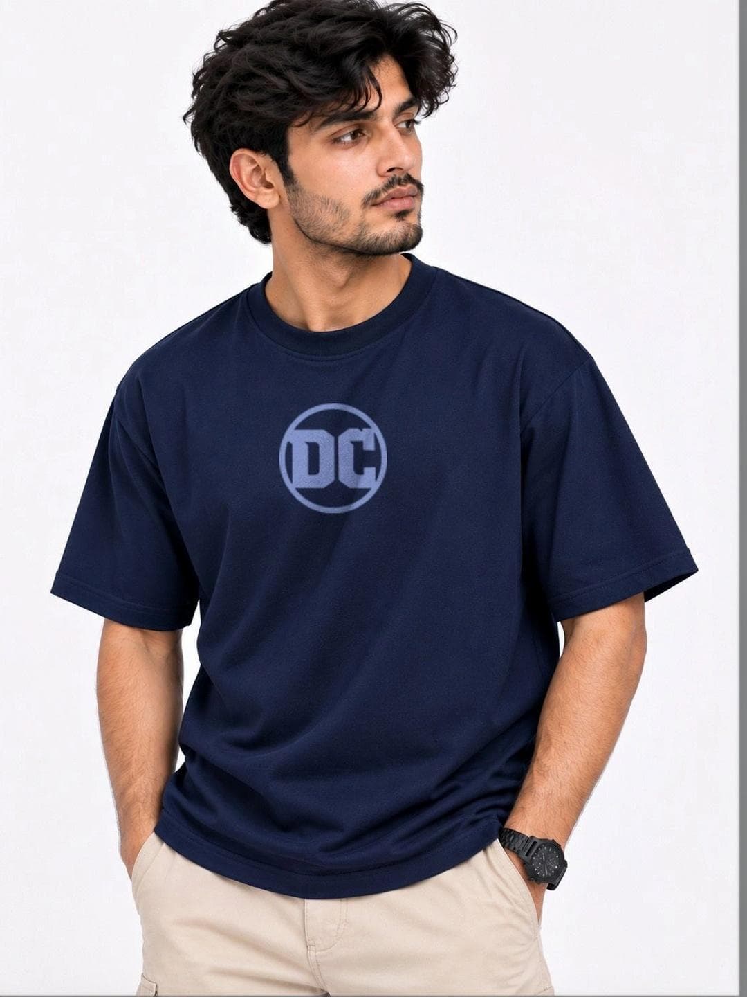 Kook N Keech Men Brand Logo Printed Drop Shoulder Sleeves Anti Odour T Shirt