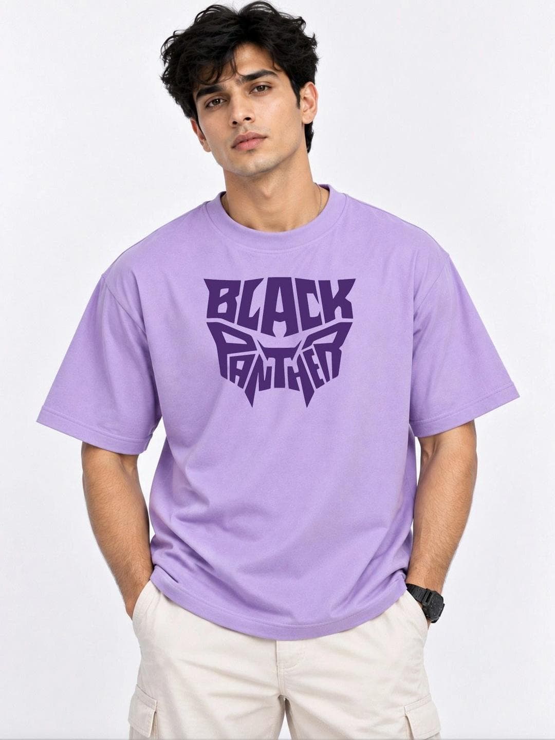 Kook N Keech Men Brand Logo Printed Drop Shoulder Sleeves Anti Odour T Shirt