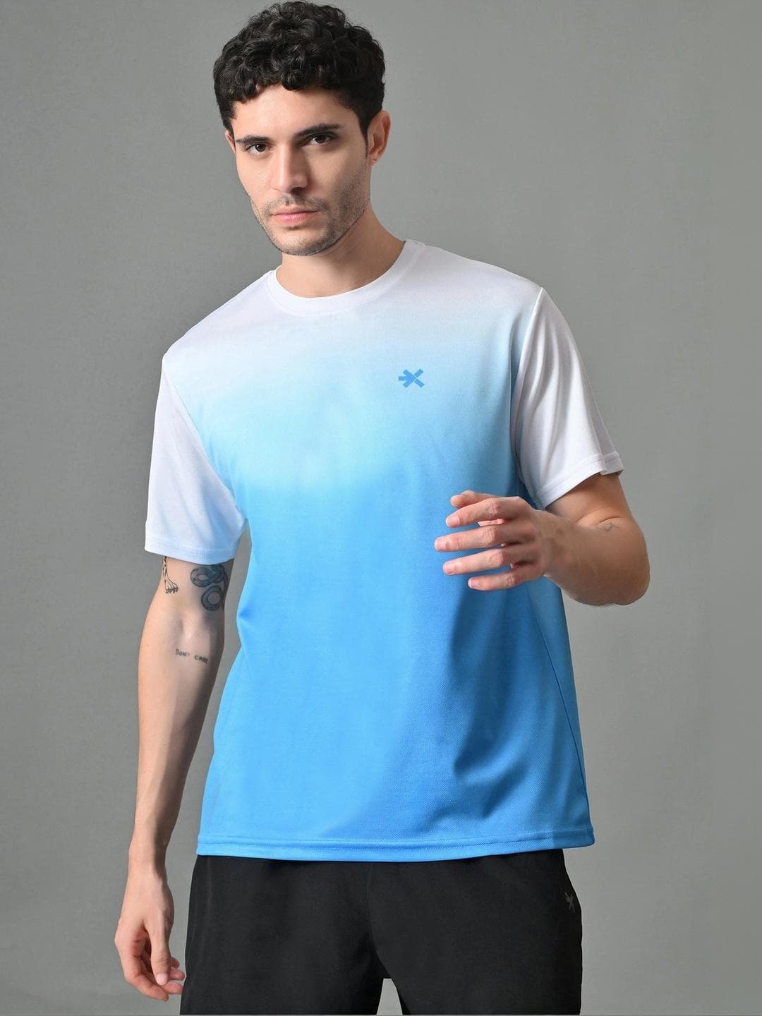 HRX By Hrithik Roshan Men Brand Logo Colourblocked T Shirt