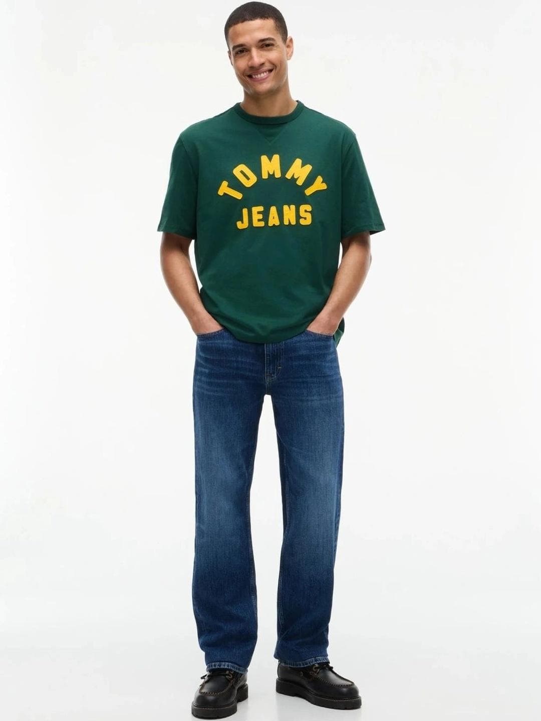 Tommy Hilfiger Men Brand Logo Printed T Shirt