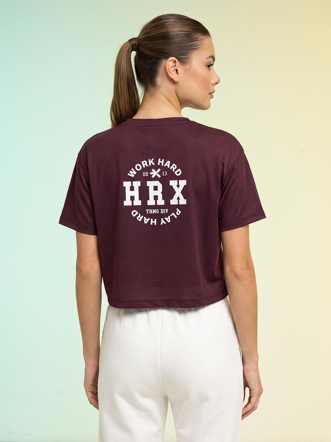 HRX By Hrithik Roshan Women Brand Logo T Shirt