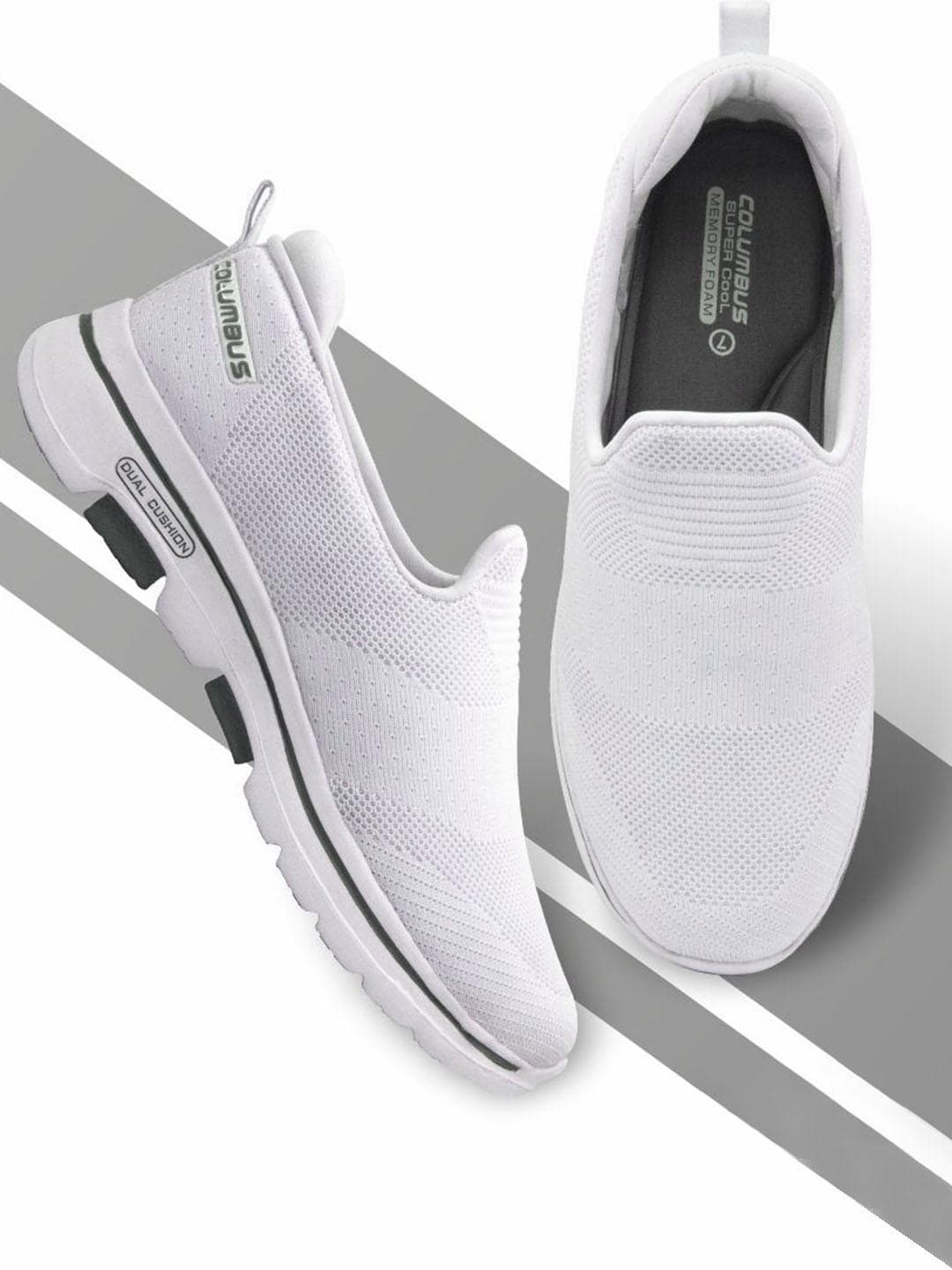 Columbus Men Woven Design Slip On Sneakers