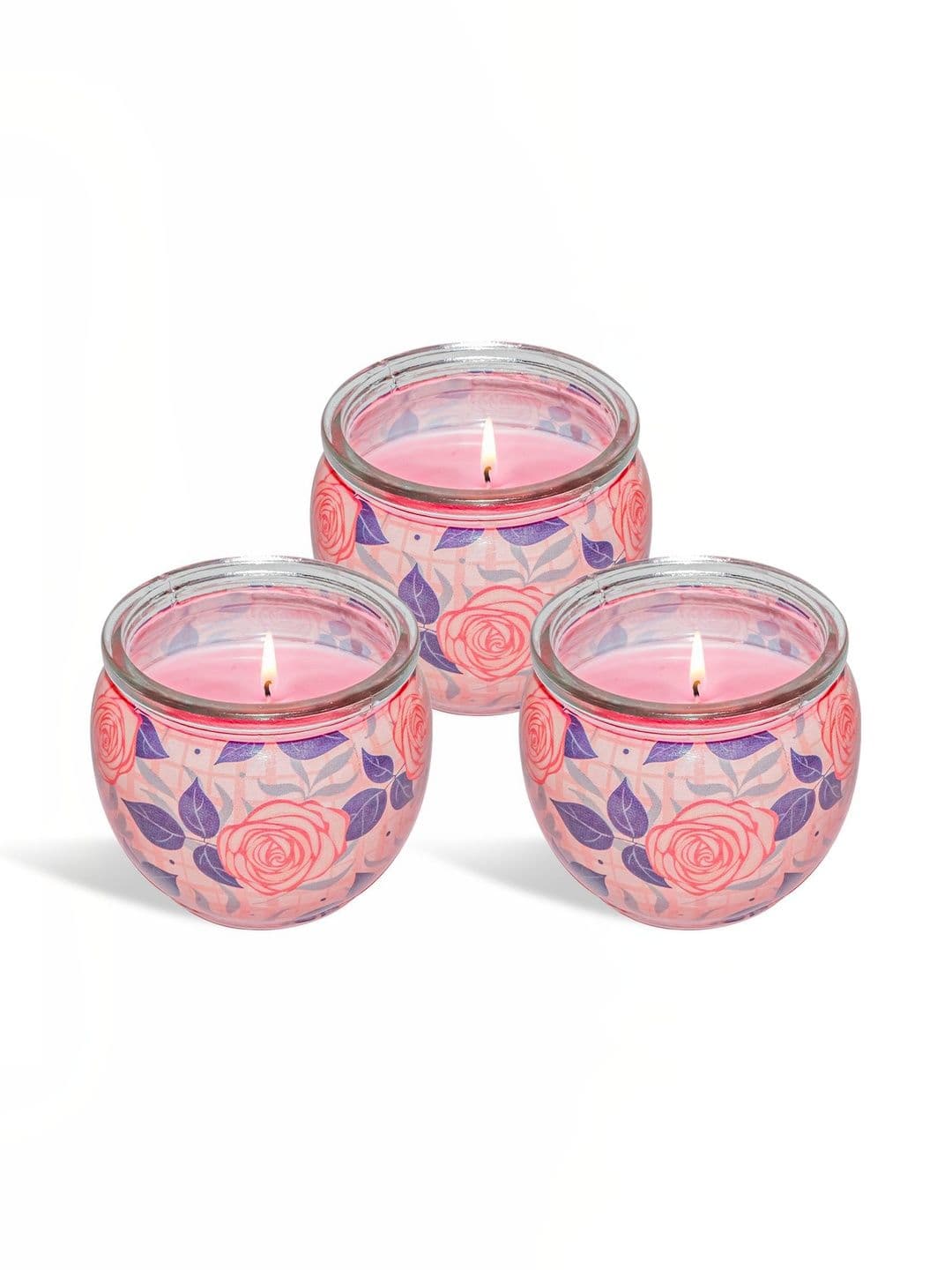 Pan Aromas Pink 3 Pieces Candle