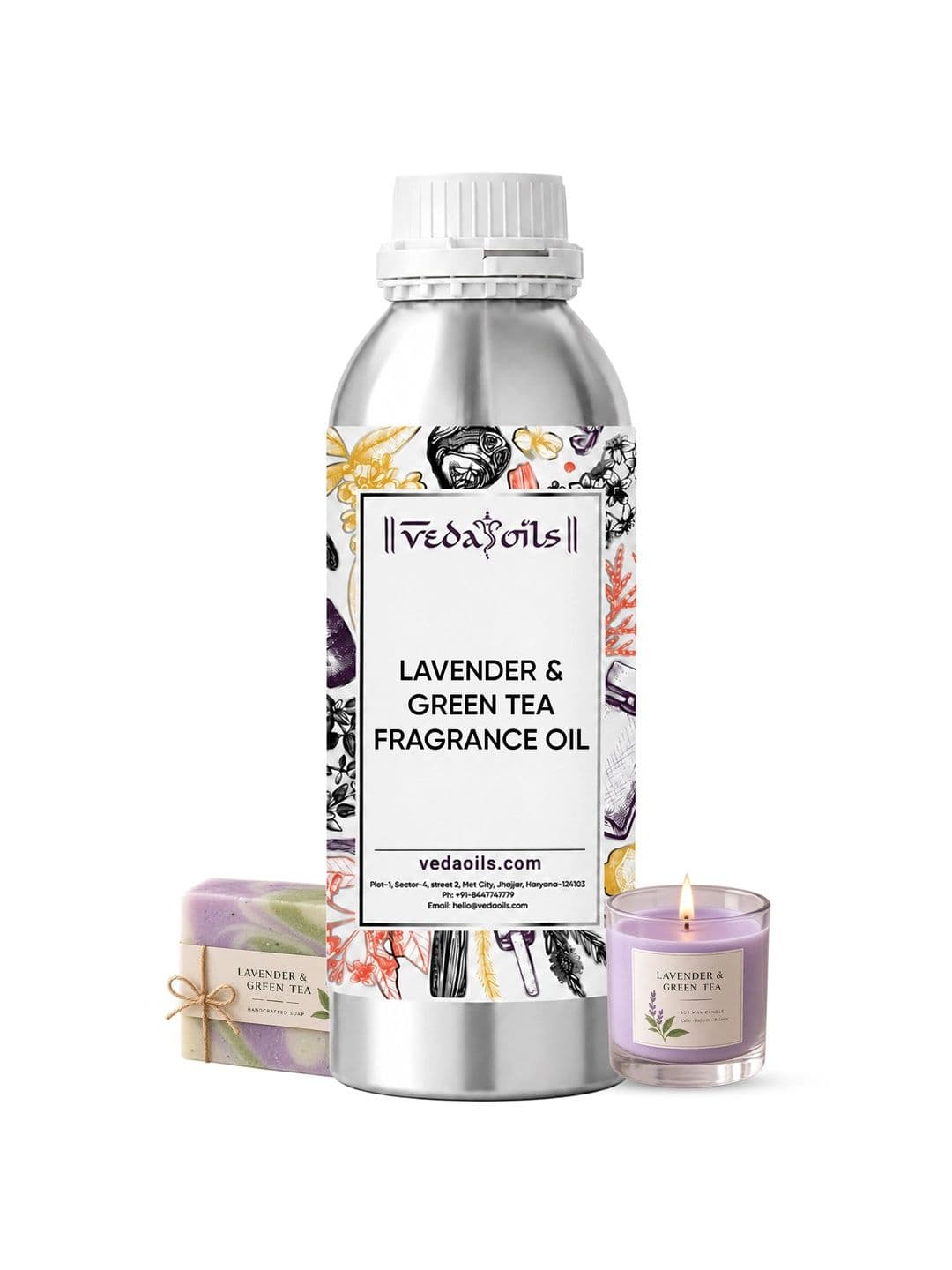 Veda Oils Lavender Green Tea Fragrance Oil 100 Ml