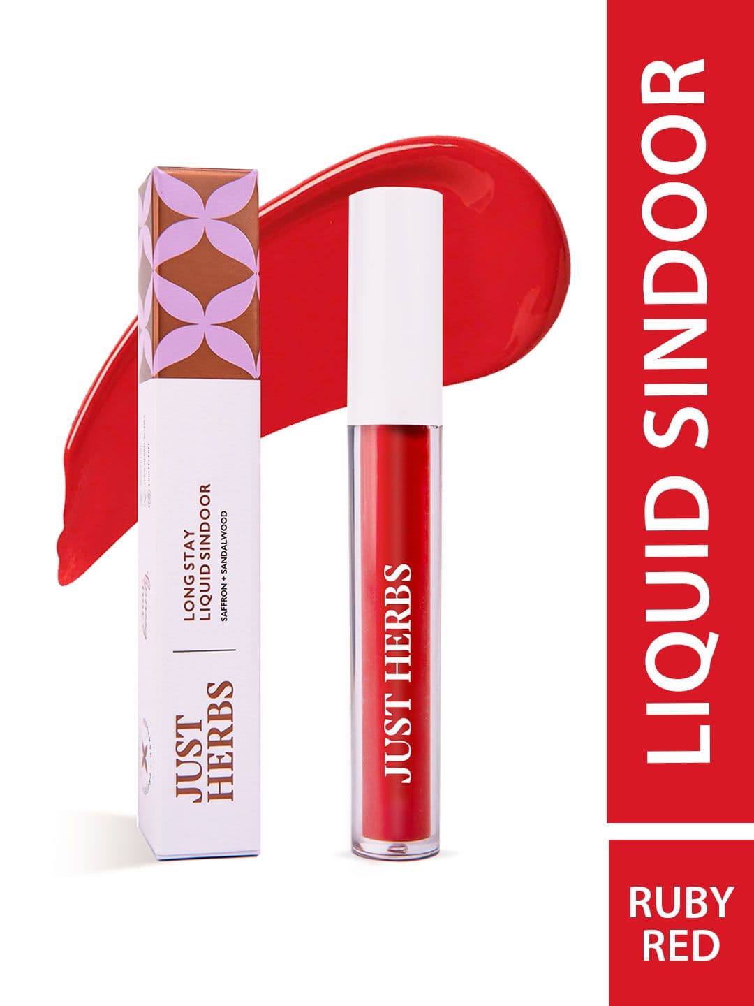 Just Herbs Quick Dry Long Stay Liquid Sindoor 5 Ml Ruby Red 01
