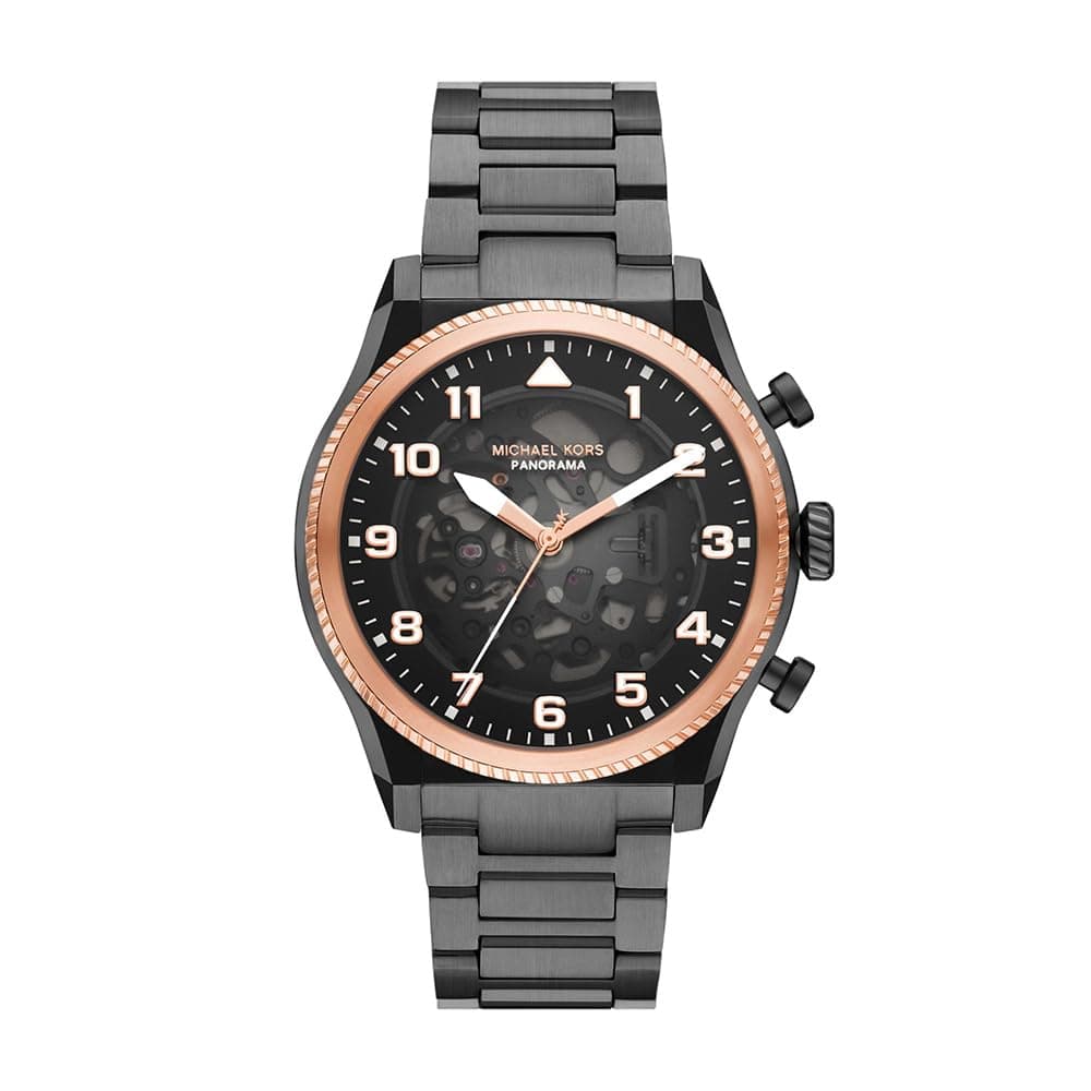 Michael Kors Panorama Metallic Automatic Stainless Steel Watch MK9219