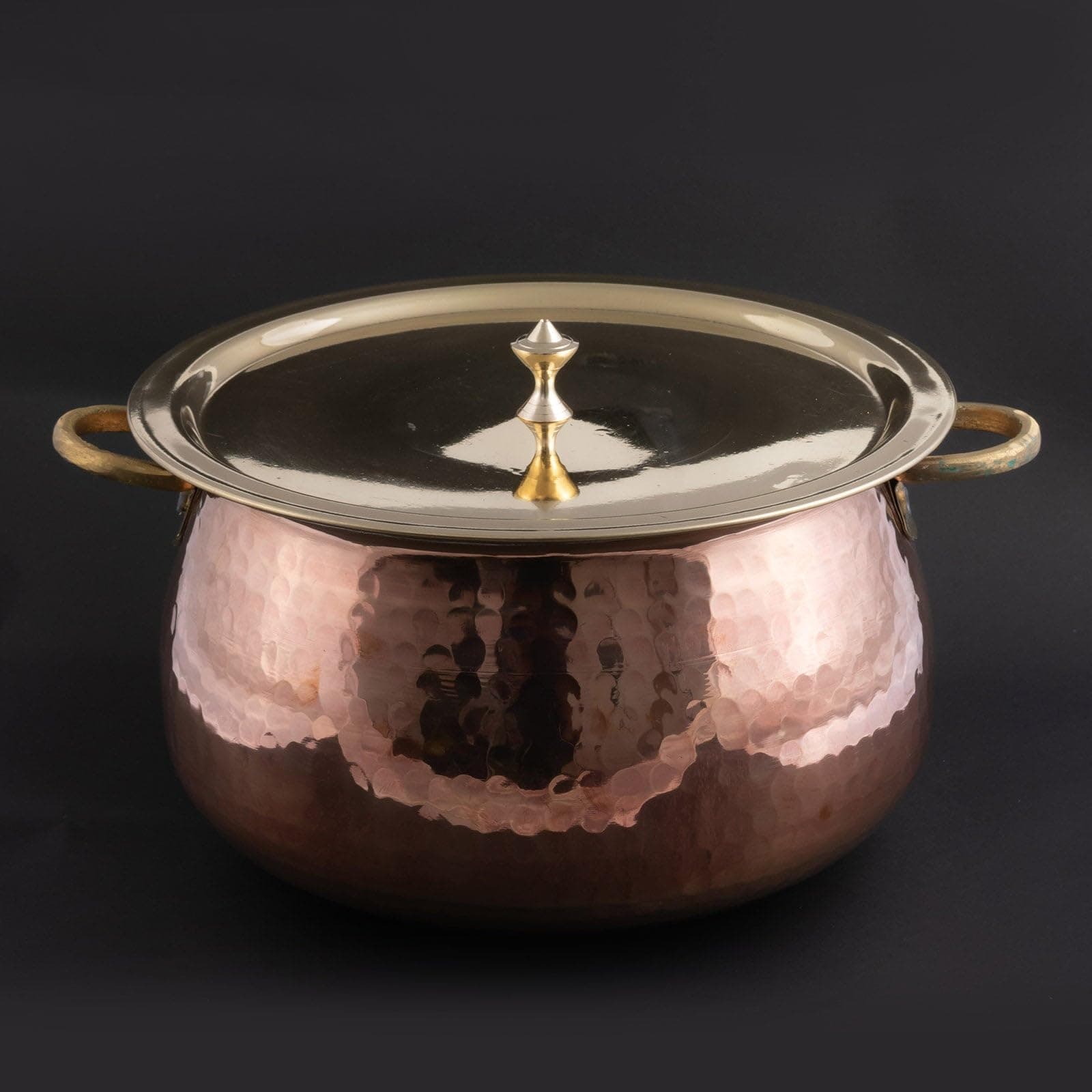 Copper Madurai Handi | Kitchenware | Kitchen Essential | Traditional Home Utensils | Aromatic Cooking Utensils | Handcrafted by Traditional Method (8.0 Liters)