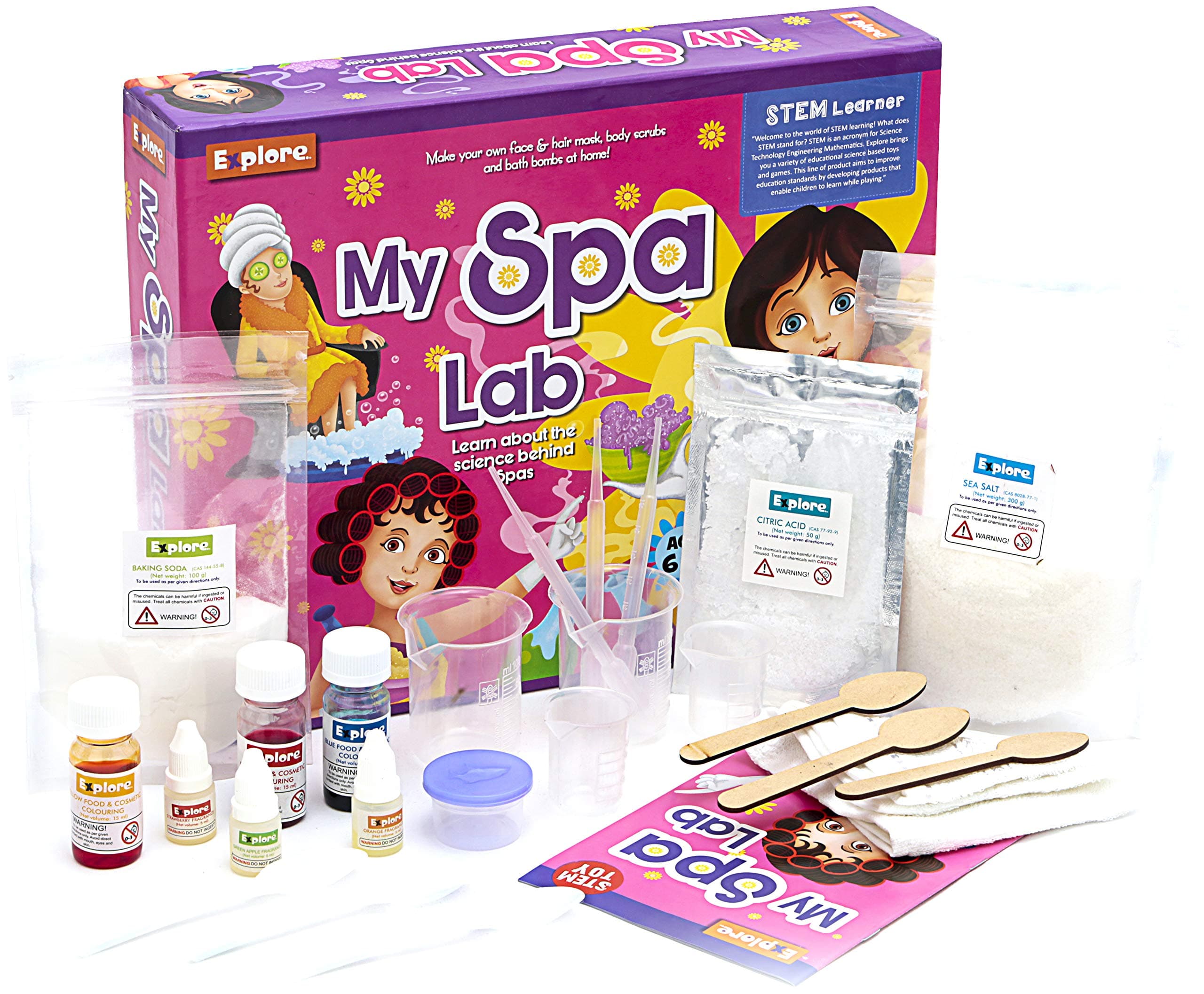 Explore.. | Stem Learner | My Spa Lab (Learning & Educational DIY Activity Toy Kit, for Ages 6+ of Girls)- Multi Color, Pack of 1, Medium (13016)
