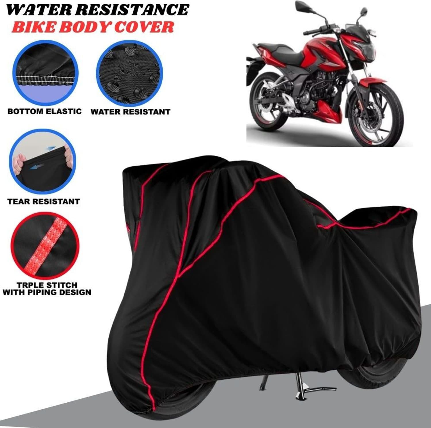 SRP PRODUCT Waterproof Two Wheeler Cover for Bajaj