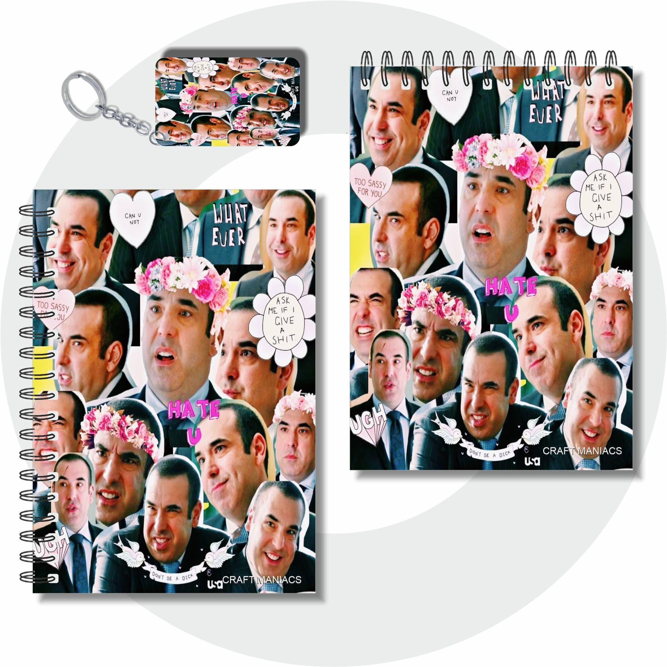 craft maniacs SUITS A6 NOTEBOOKS A6 Notebook UNRULED 100 Pages (Multicolor)
