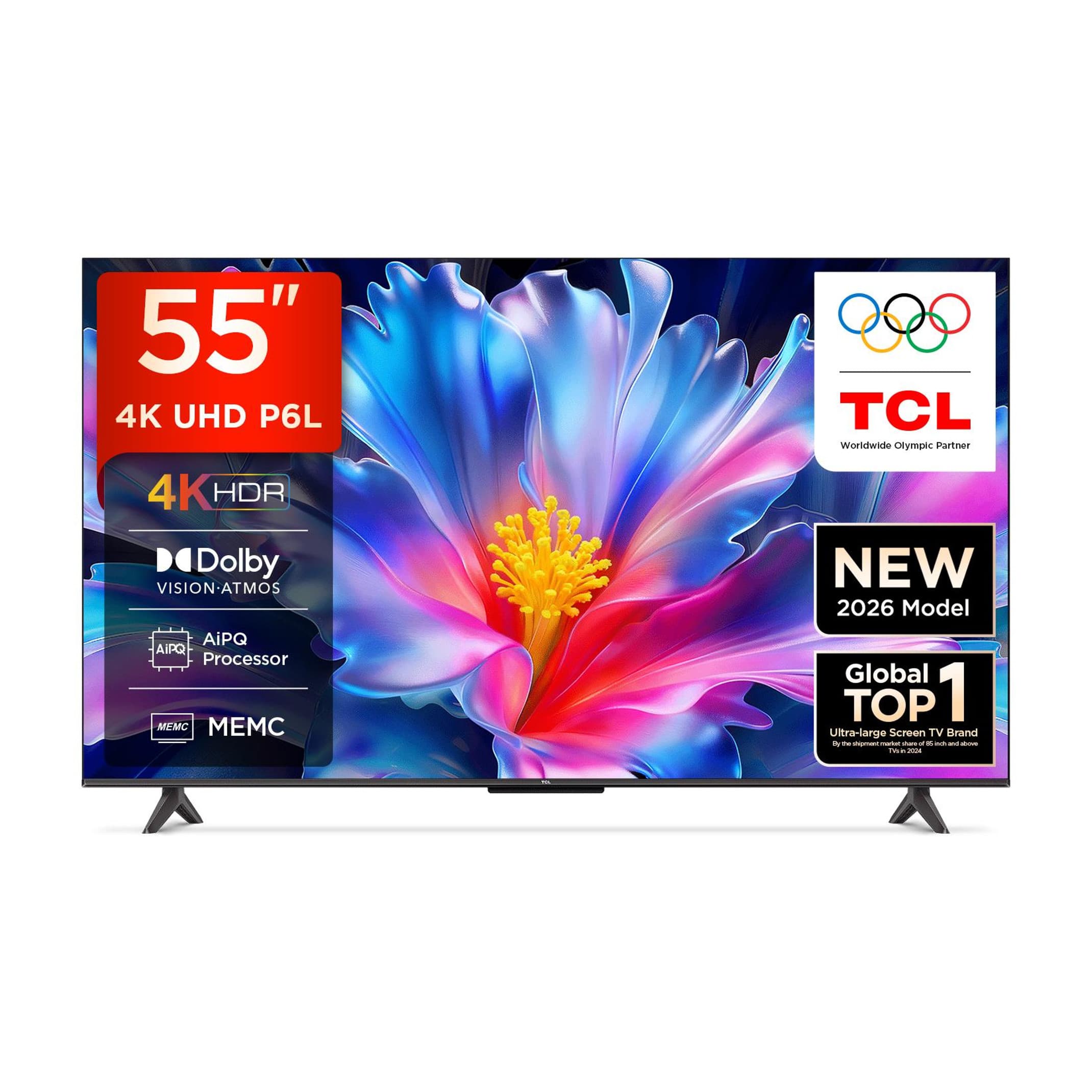 TCL P6L 138 cm (55 inch) Ultra HD (4K) LED Smart Google TV 2026 E