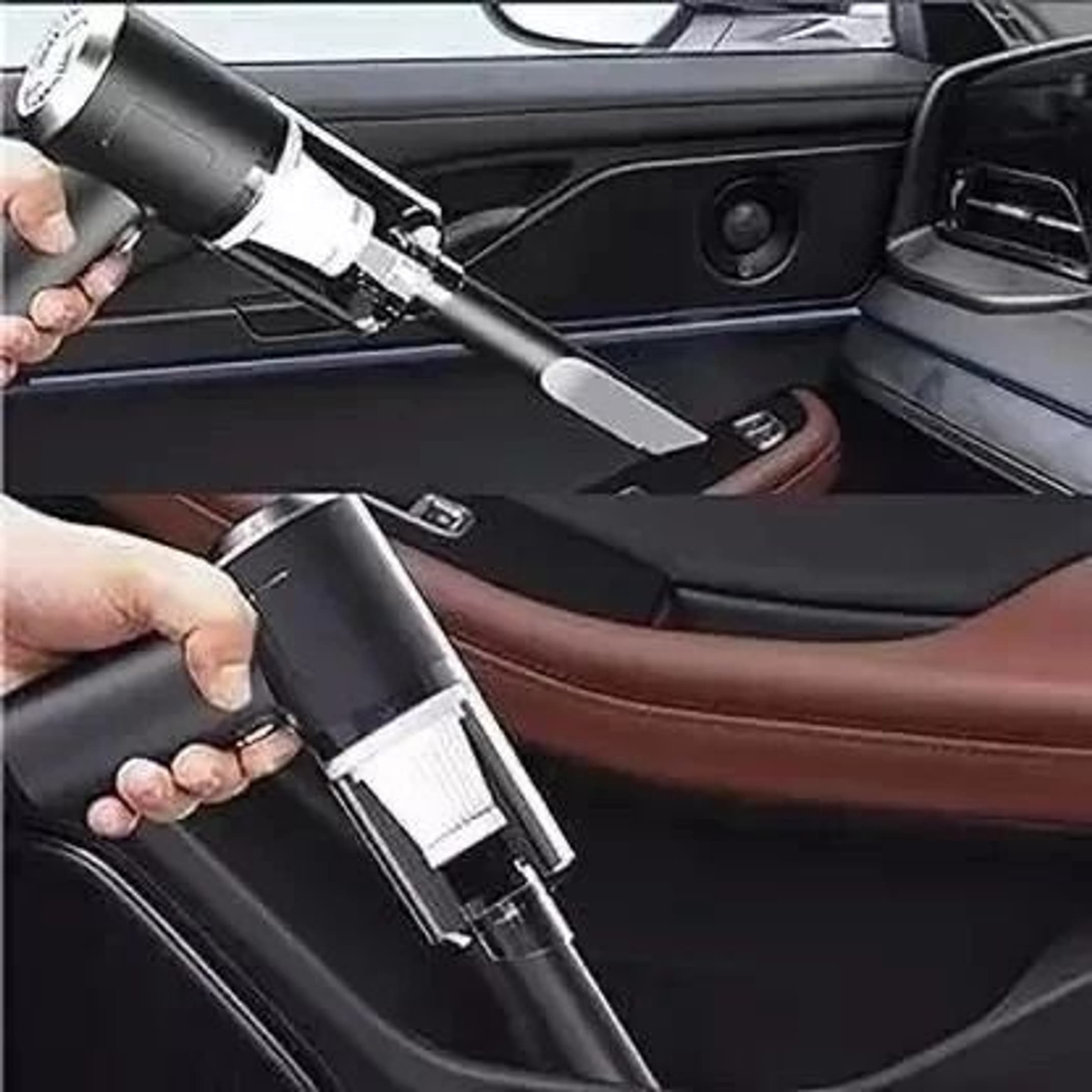 Wrixty Air Duster 3 in 1 Wireless with blower Rechargeable Home Pet Hand-held Vacuum Cleaner with Anti-Bacterial Cleaning (Black)
